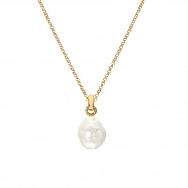 Hot Diamonds Gold Jac Jossa Calm Pearl Pendant - Image 3
