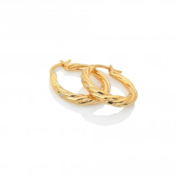 Hot Diamonds Gold Jac Jossa Entwine Earrings
