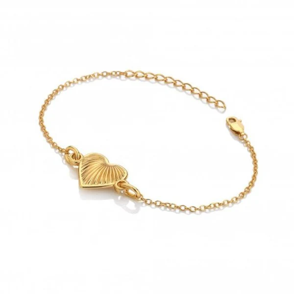 Hot Diamonds Gold Jac Jossa Essence Heart Bracelet
