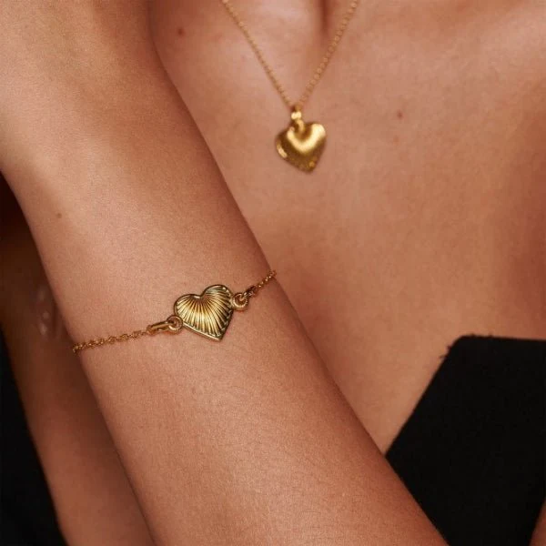 Hot Diamonds Gold Jac Jossa Essence Heart Bracelet - Image 2