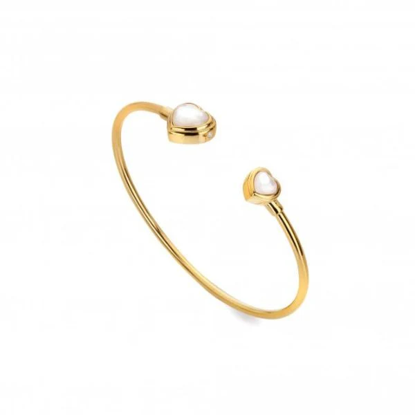 Hot Diamonds Gold Jac Jossa Heart Bangle Bracelet - MOP - Image 3