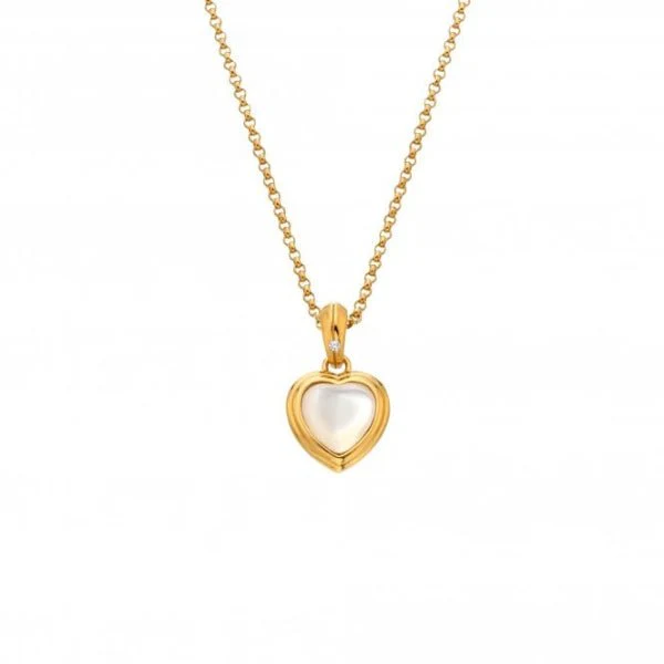 Hot Diamonds Gold Jac Jossa Heart Pendant - MOP - Image 3