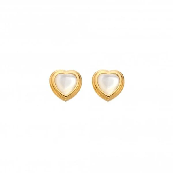 Hot Diamonds Gold Jac Jossa Heart Stud Earrings - MOP - Image 3
