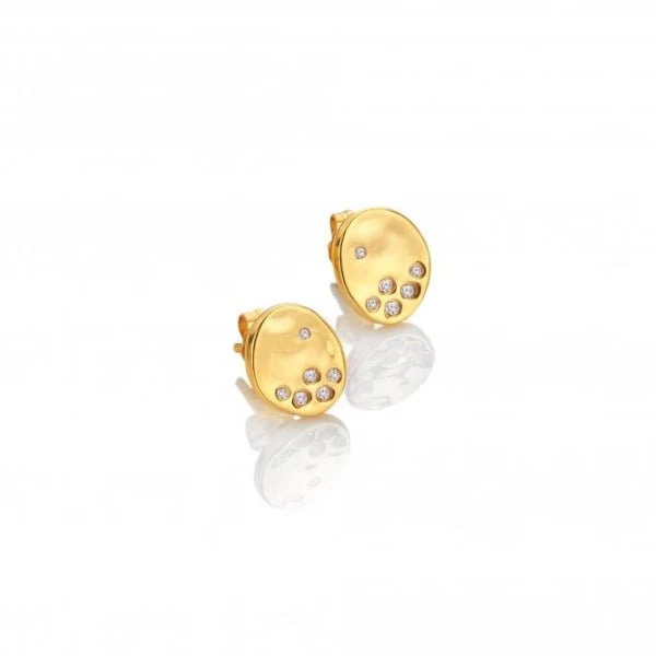Hot Diamonds Gold Jac Jossa Illuminate Stud Earrings