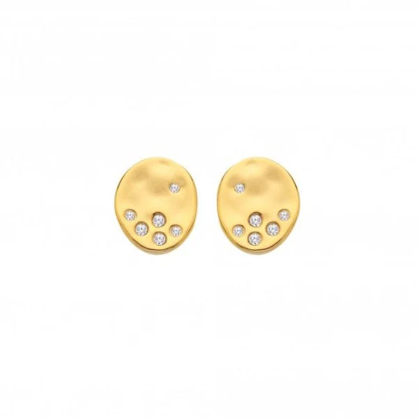 Hot Diamonds Gold Jac Jossa Illuminate Stud Earrings - Image 3