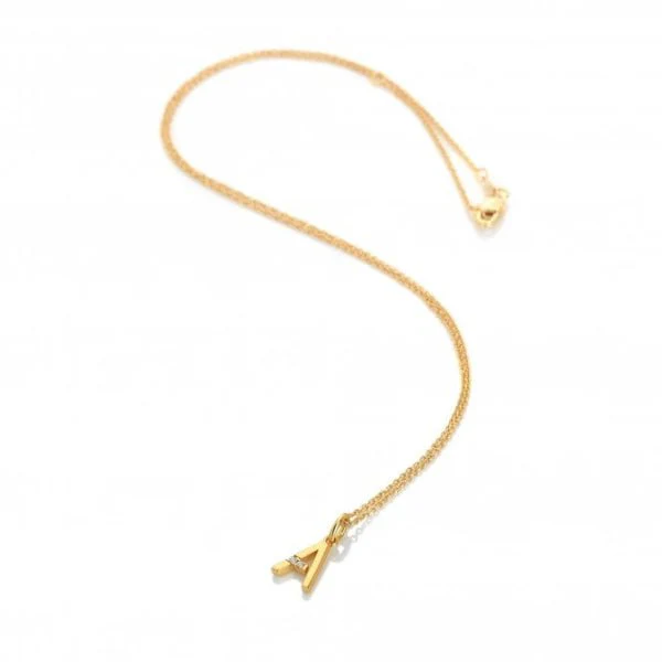 Hot Diamonds Gold Jac Jossa Letter A Pendant