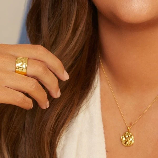 Hot Diamonds Gold Jac Jossa Lunar Statement Ring - Image 2