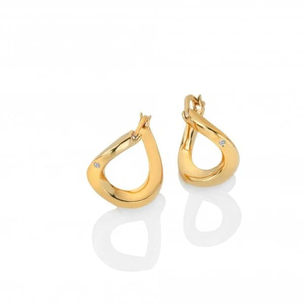 Hot Diamonds Gold Jac Jossa Soul Twist Earrings