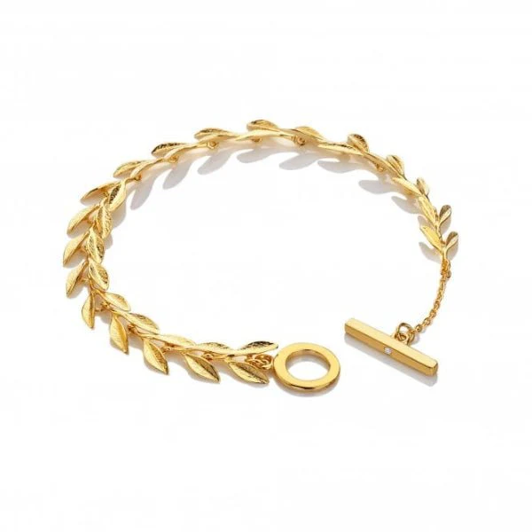 Hot Diamonds Gold
Silver X TG Laurel Bracelet - YGP
