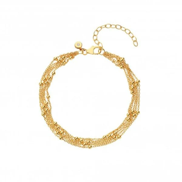 Hot Diamonds Gold
Silver X TG Multi Strand Bead Bracelet - Image 3