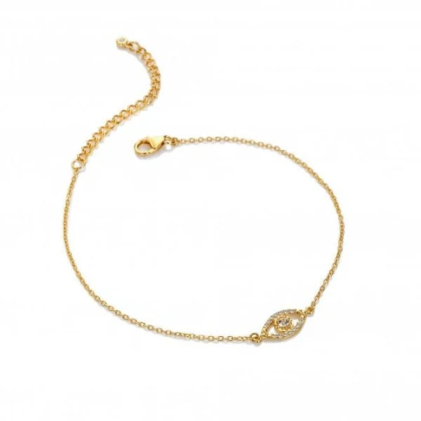 Hot Diamonds Gold
Silver X TG WT Eye Bracelet - YGP