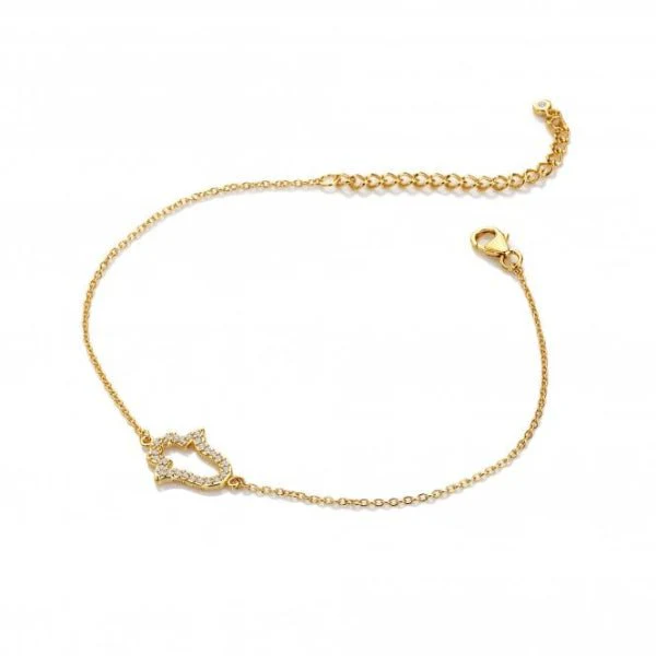 Hot Diamonds Gold
Silver X TG WT Hand Bracelet - YGP