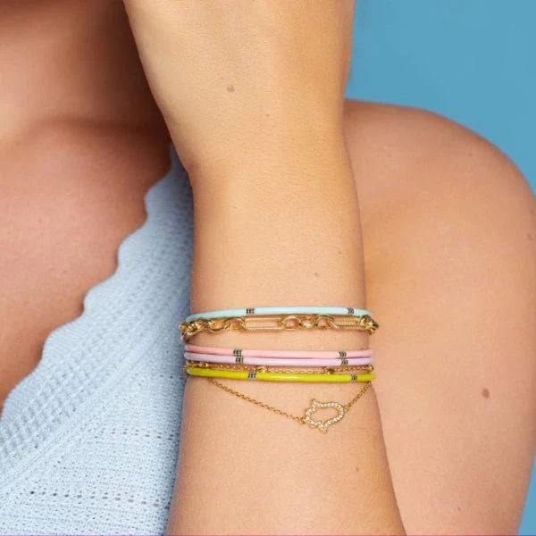 Hot Diamonds Gold
Silver X TG WT Hand Bracelet - YGP - Image 2