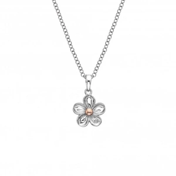 Hot Diamonds 18CT Rose Gold Plate and
Silver Forget Me Not Pendant - Image 3