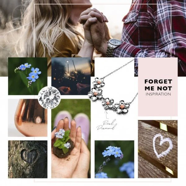 Hot Diamonds 18CT Rose Gold Plate and
Silver Forget Me Not Pendant - Image 4