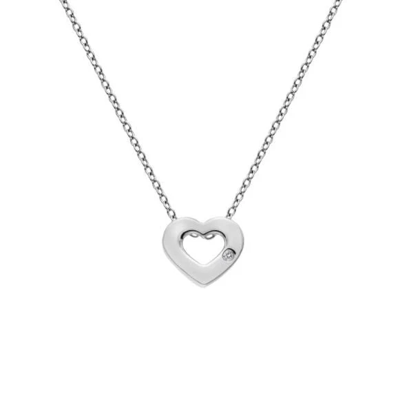Hot Diamonds Silver Amulets Heart Pendant Necklace