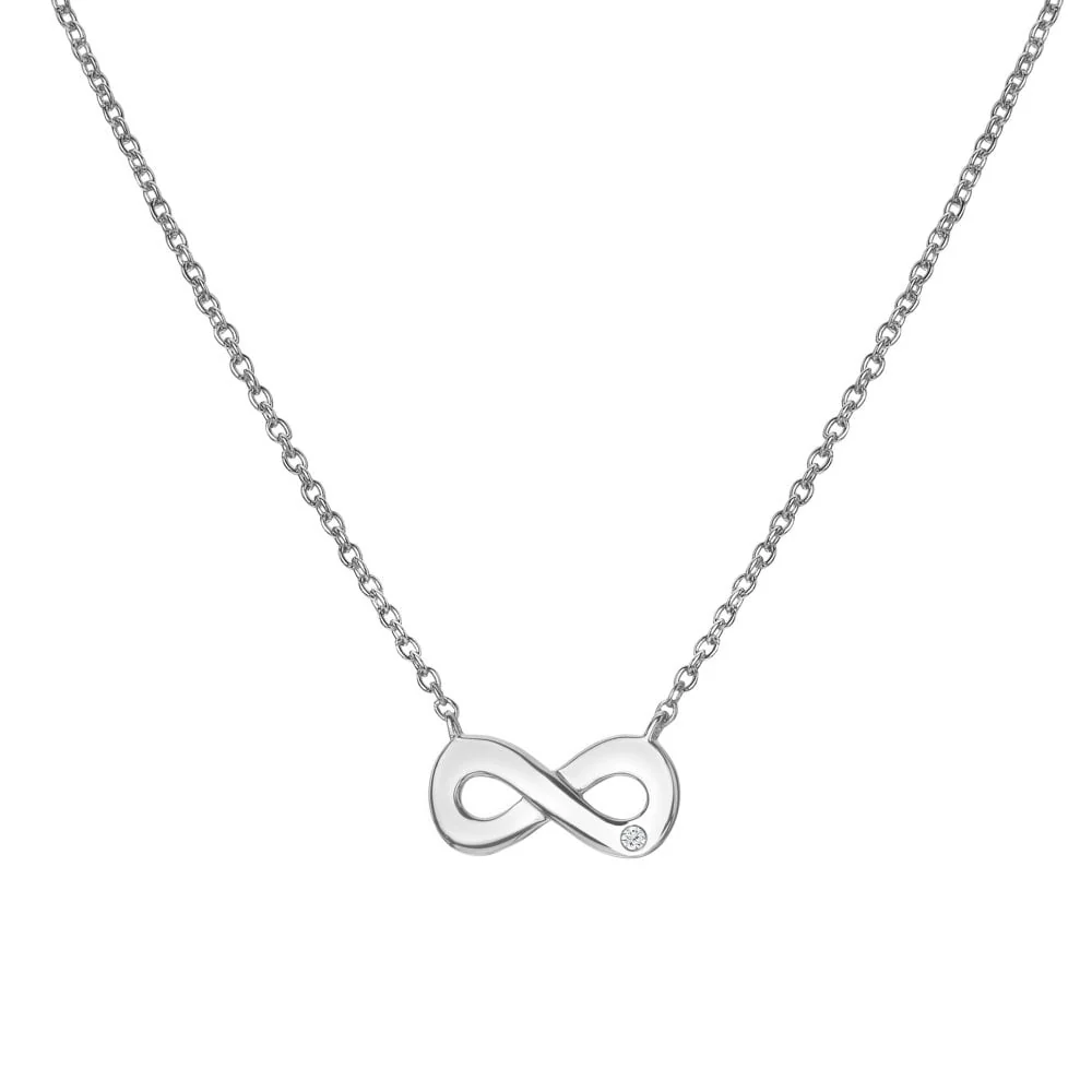 Hot Diamonds Silver Amulets Infinity Necklace