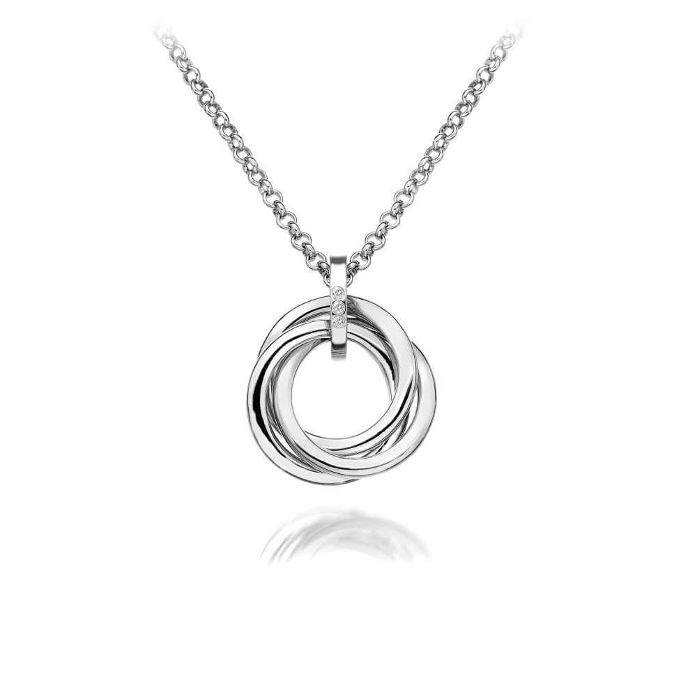 Hot Diamonds Silver Calm Pendant Necklace
