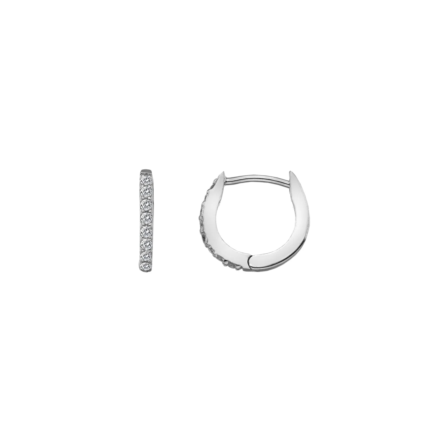 Hot Diamonds Silver Constant Loop Earrings - Image 2