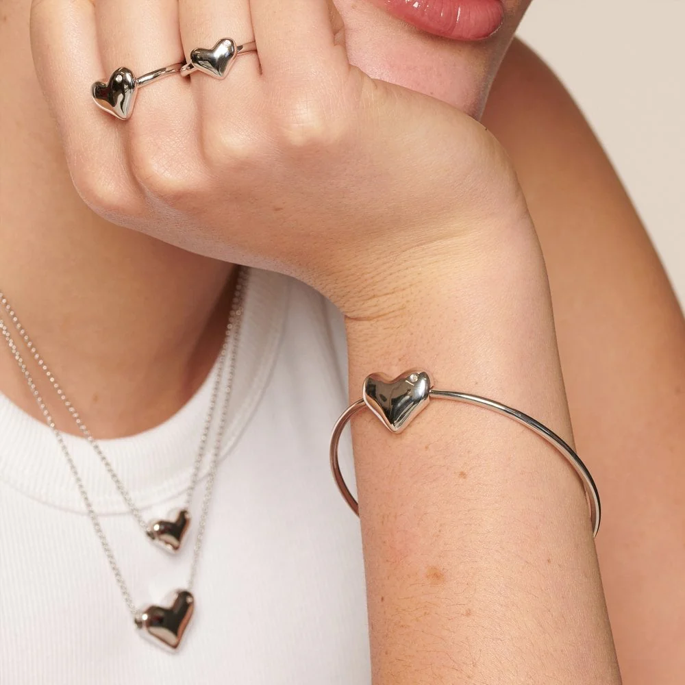 Hot Diamonds Silver Desire Heart Ring - Image 3