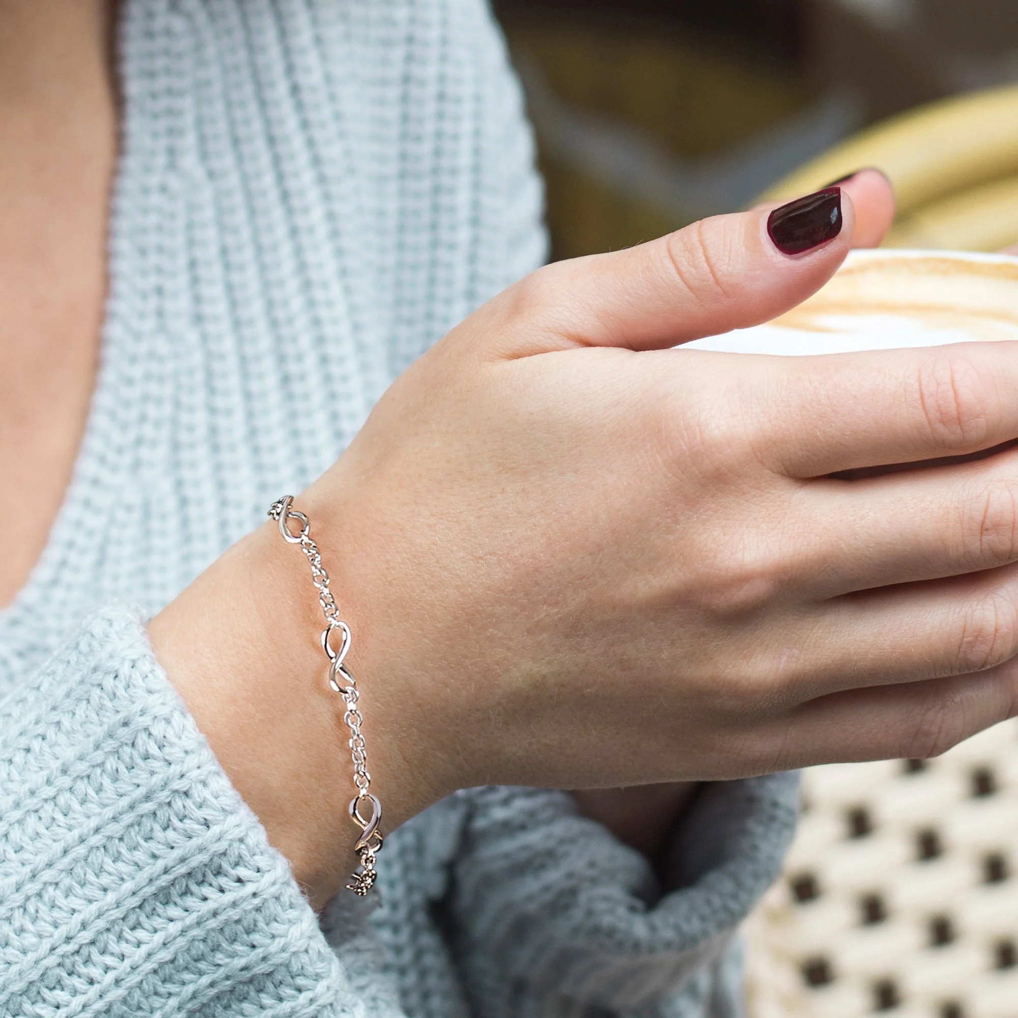 Hot Diamonds Silver Fresh Infinity Bracelet - Image 2
