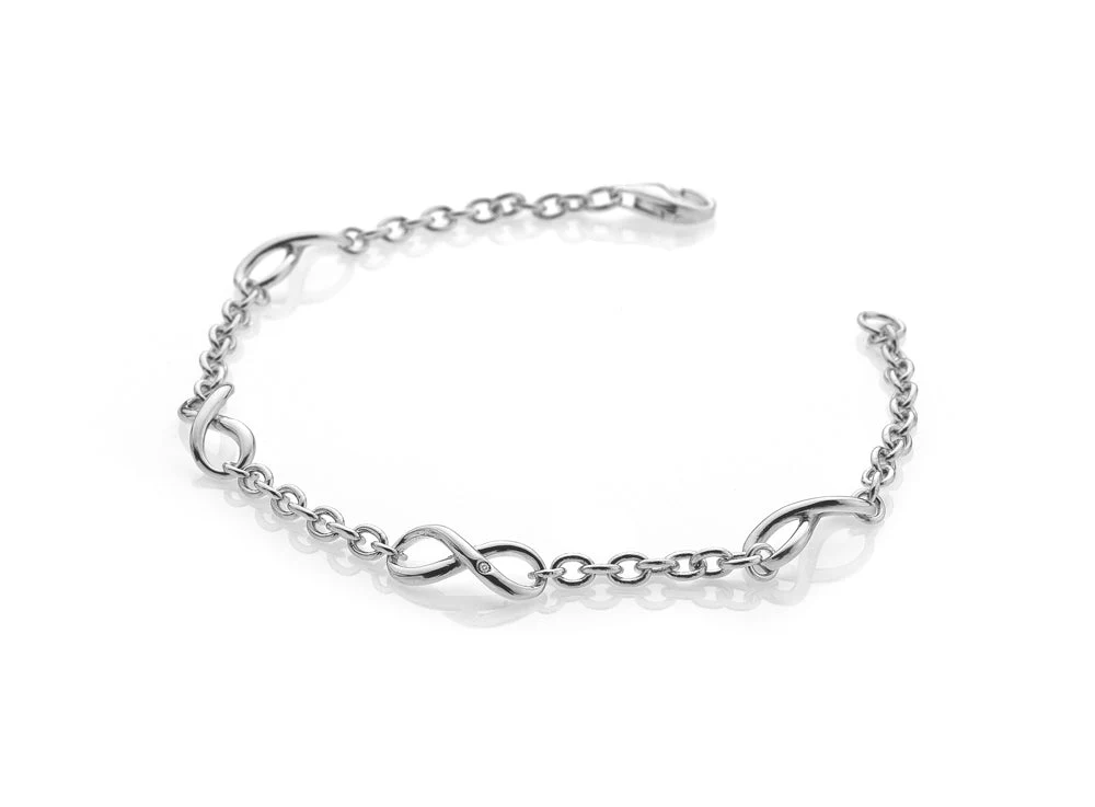 Hot Diamonds Silver Fresh Infinity Bracelet - Image 3