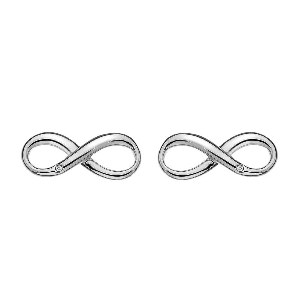 Hot Diamonds Silver Fresh Infinity Earrings