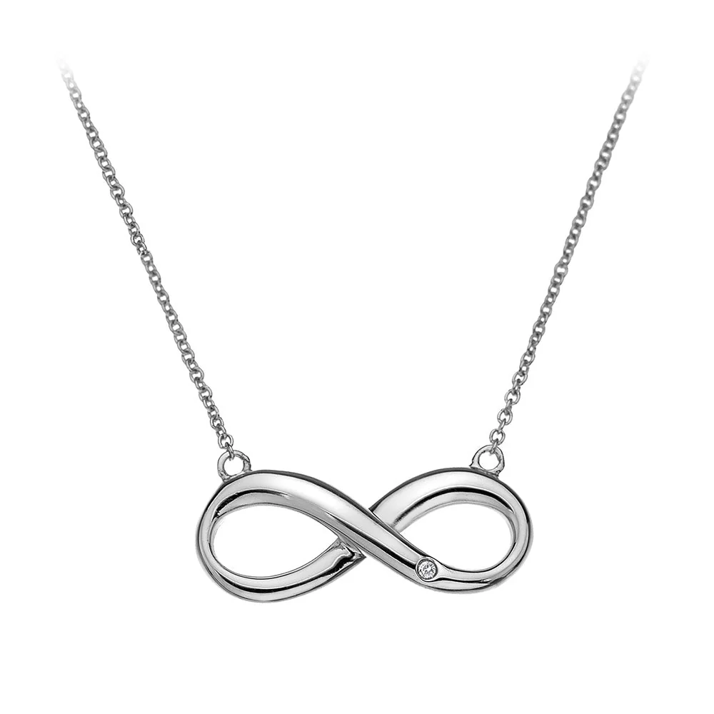 Hot Diamonds Silver Fresh Infinity Necklace