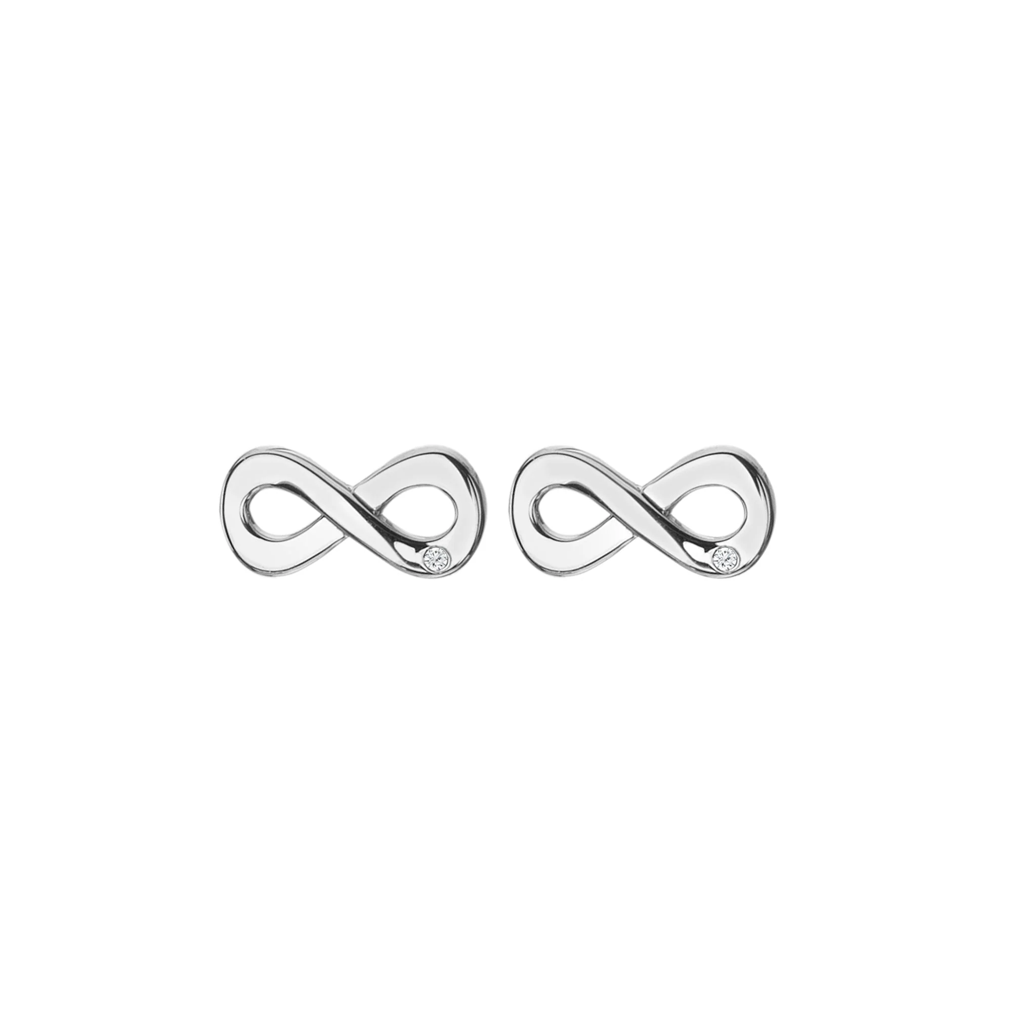 Hot Diamonds Silver Amulets Infinity Earrings - Image 3