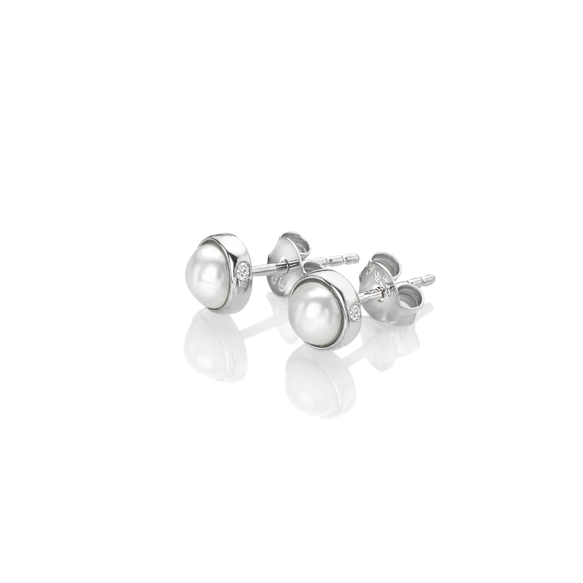 Hot Diamonds Silver Amulets Pearl Stud Earrings