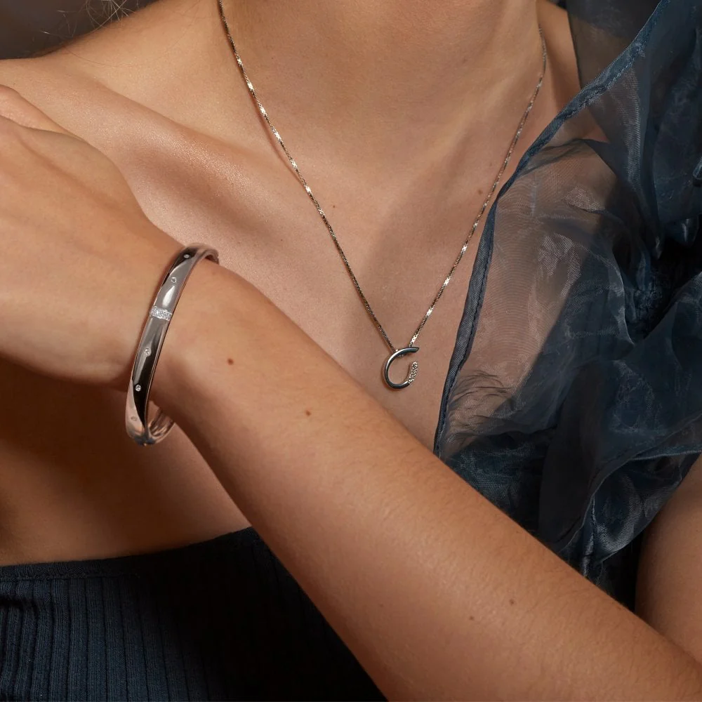 Hot Diamonds Silver Much Loved Bangle - Image 2