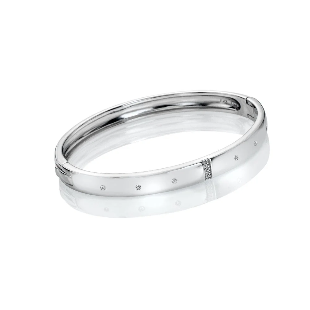 Hot Diamonds Silver Much Loved Bangle - Image 3