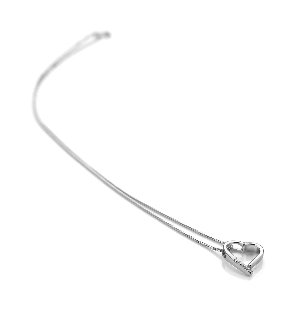 Hot Diamonds Silver Romantic Heart Necklace - Image 2