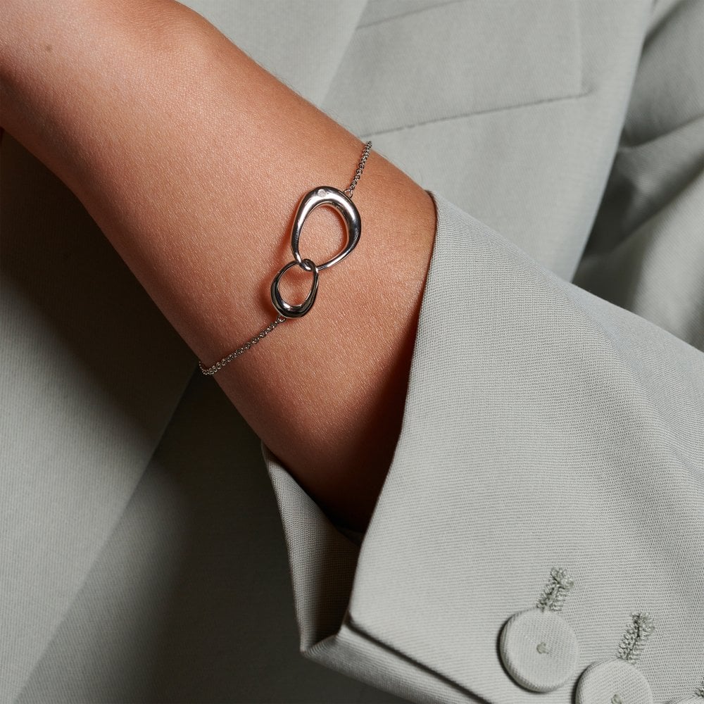Hot Diamonds Silver Sleek Bracelet - Image 2