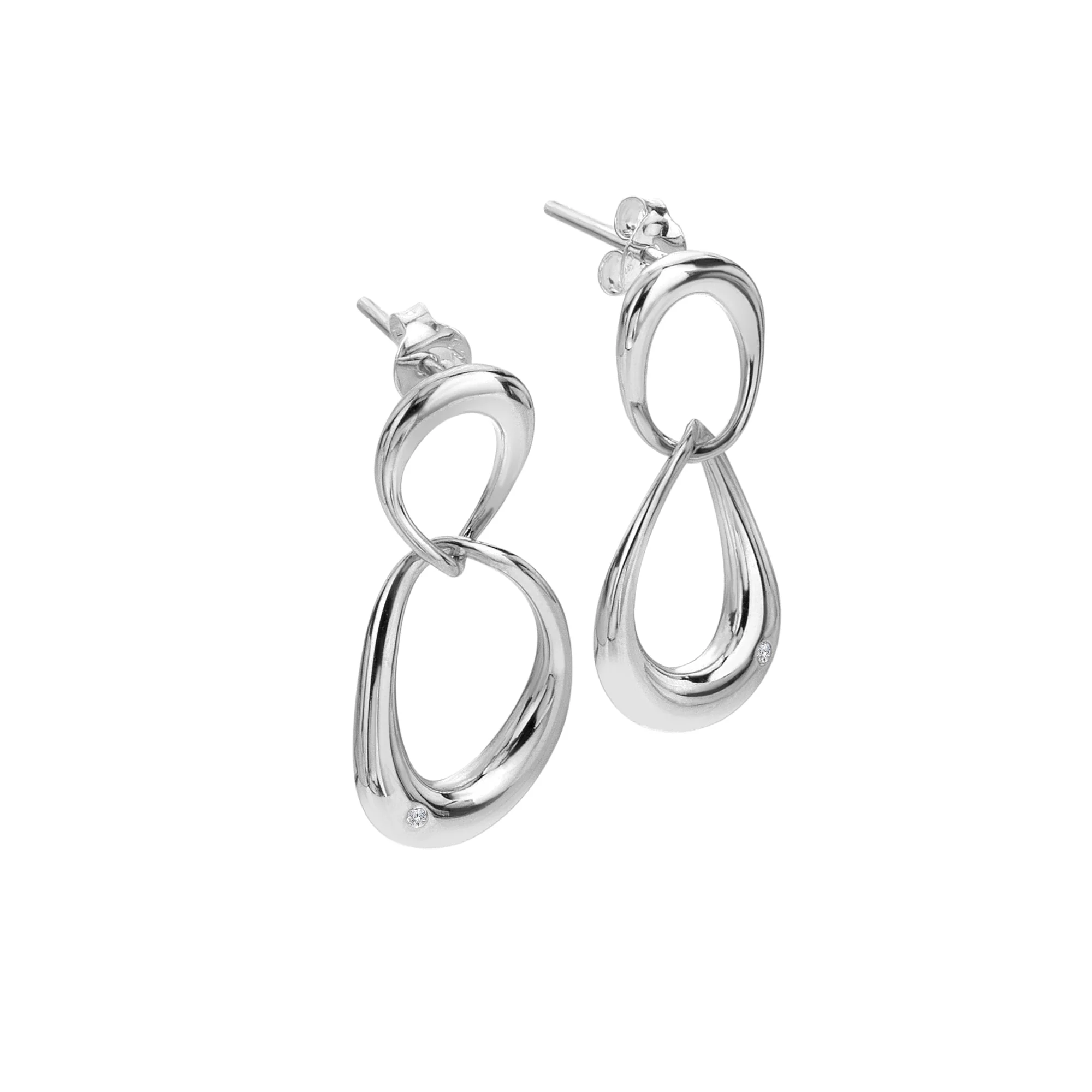 Hot Diamonds Silver Sleek Earrings