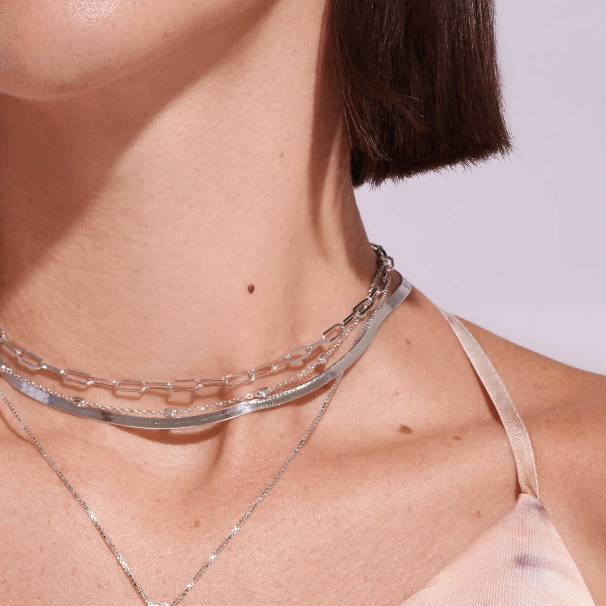 Hot Diamonds Silver Snake Chain Necklace - Image 3