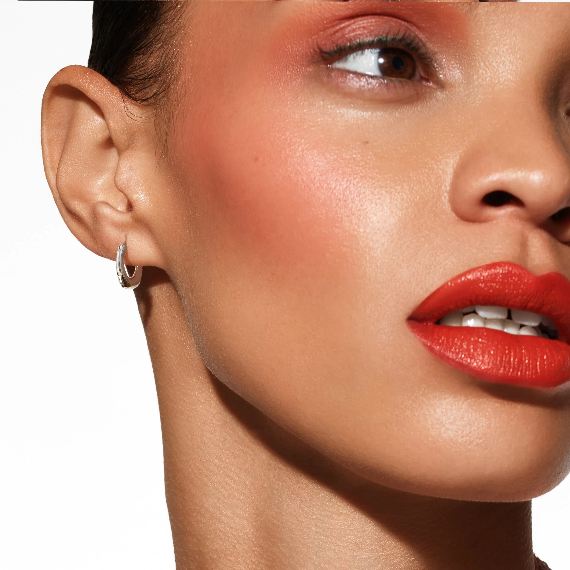 Hot Diamonds Silver Soul Hoop Earrings - Image 3