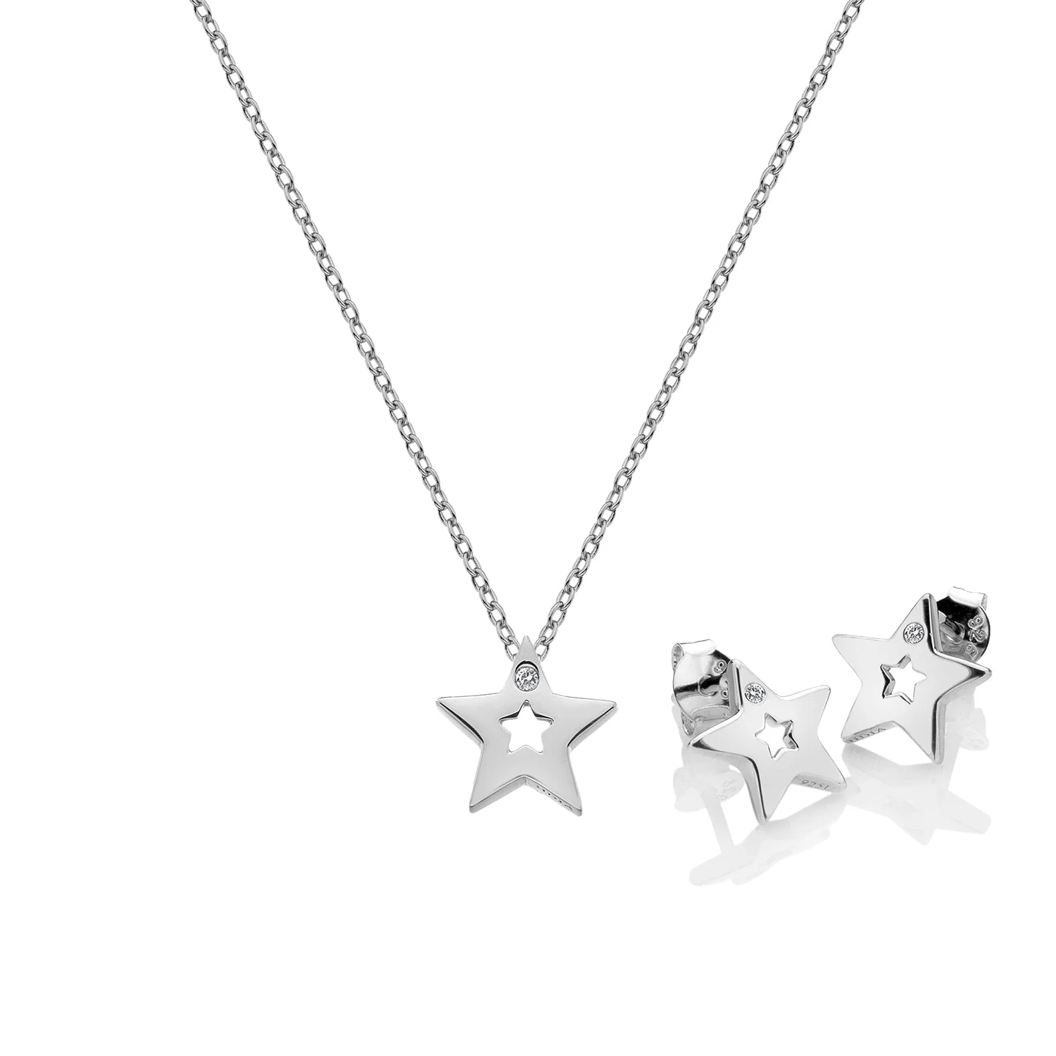 Hot Diamonds Silver Amulets Star Set - Image 2