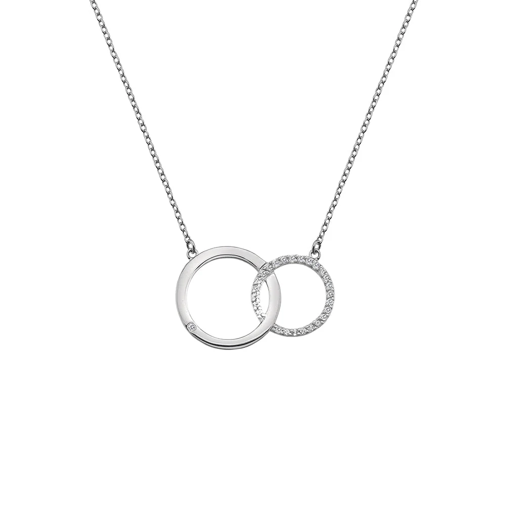 Hot Diamonds Silver Striking Circle Necklace - Image 3