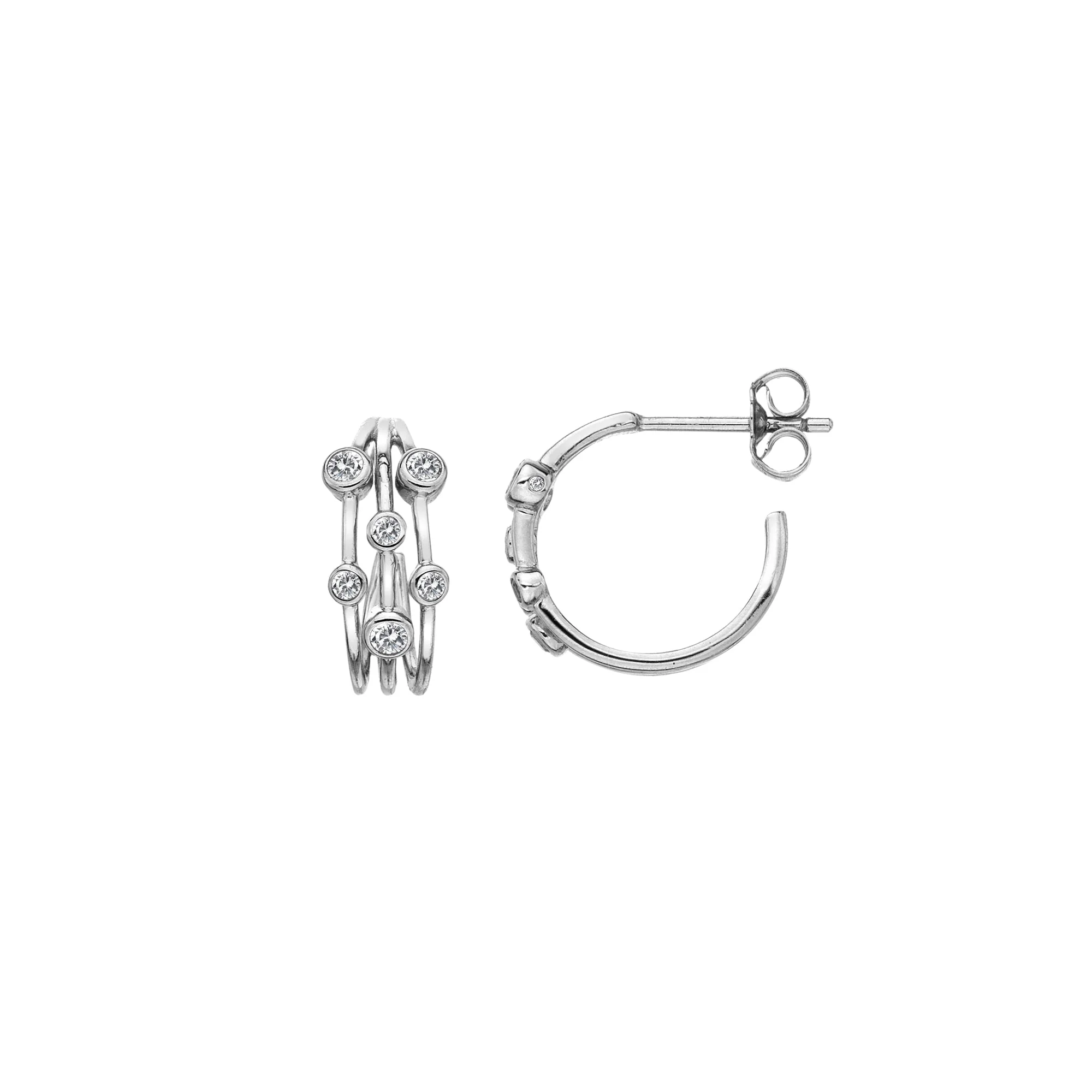 Hot Diamonds Silver Tender Statement Earrings