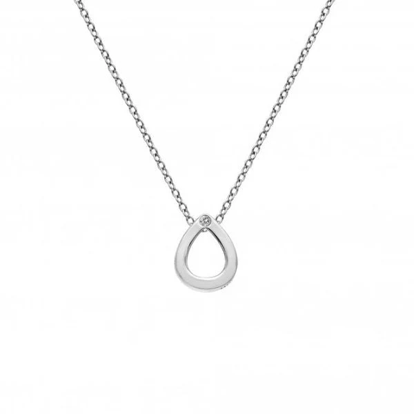 Hot Diamonds 
Silver Amulet Teardrop Pendant - Image 3