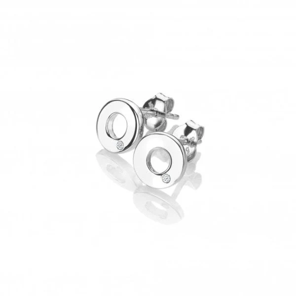 Hot Diamonds 
Silver Amulets Circle Earrings