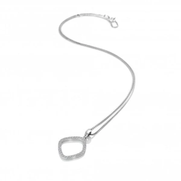 Hot Diamonds 
Silver Behold White Topaz Pendant