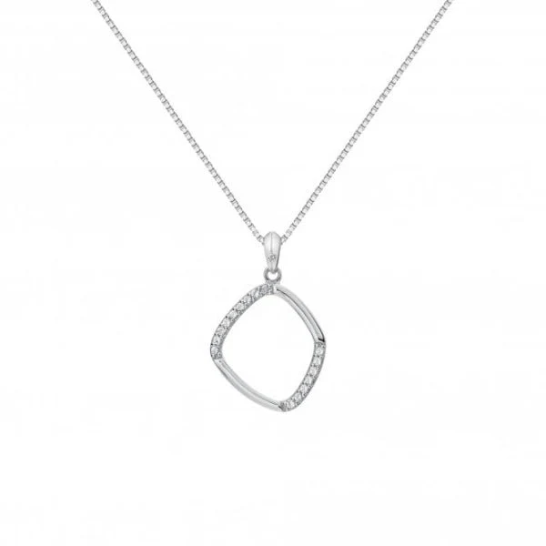 Hot Diamonds
Silver Behold White Topaz Pendant - Large - Image 3