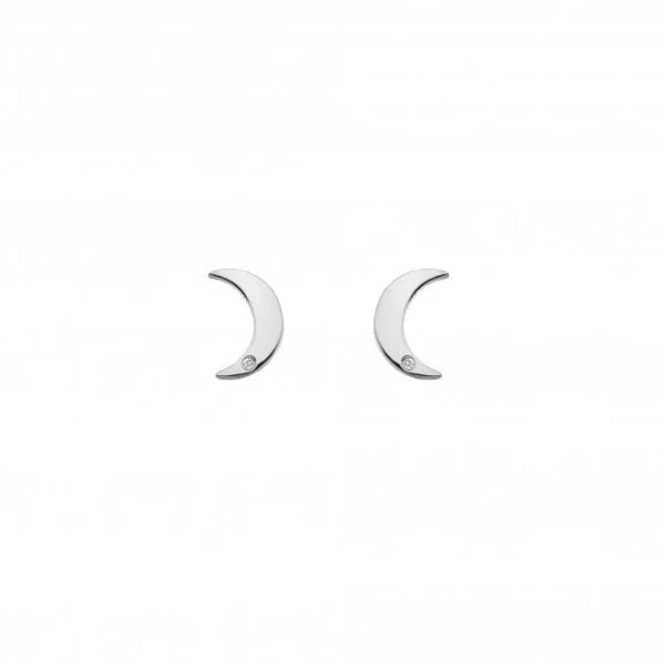 Hot Diamonds 
Silver Diamond Amulet Crescent Earrings