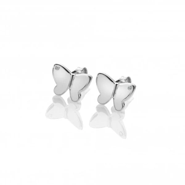 Hot Diamonds 
Silver Flutter Stud Earrings