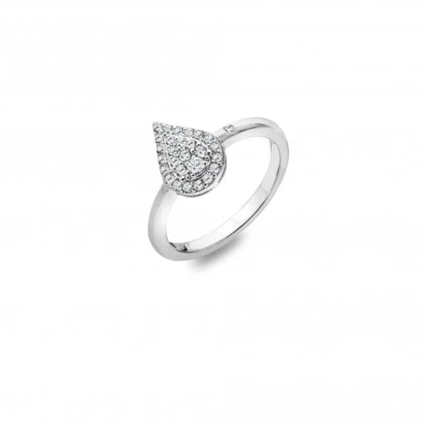 Hot Diamonds
Silver Glimmer White Topaz Ring - Image 4