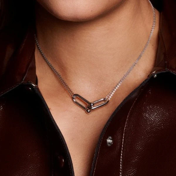 Hot Diamonds 
Silver Icon Link Necklace - Image 2