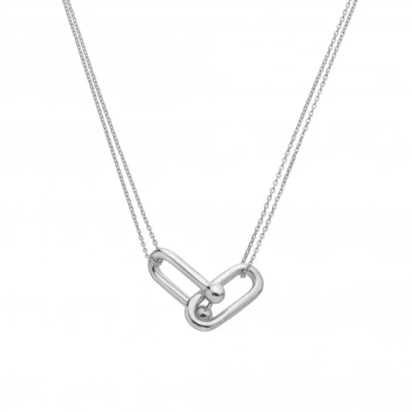 Hot Diamonds 
Silver Icon Link Necklace - Image 3