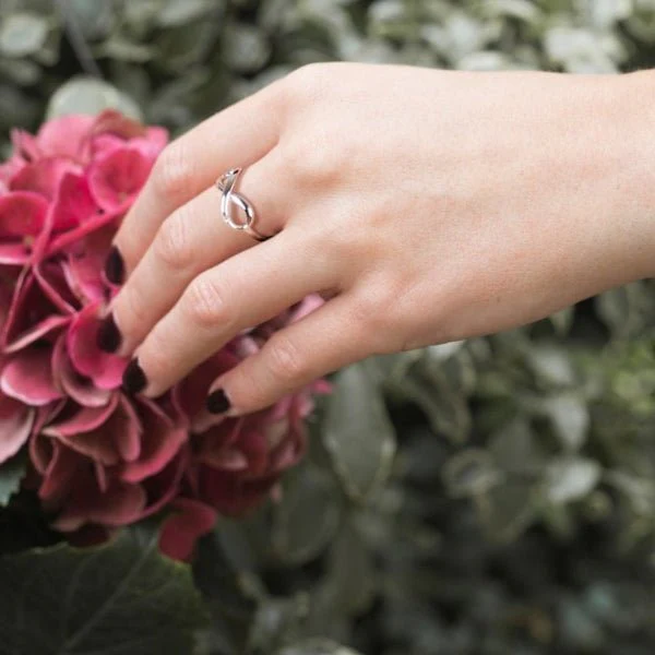 Hot Diamonds 
Silver Infinity Ring - Image 2